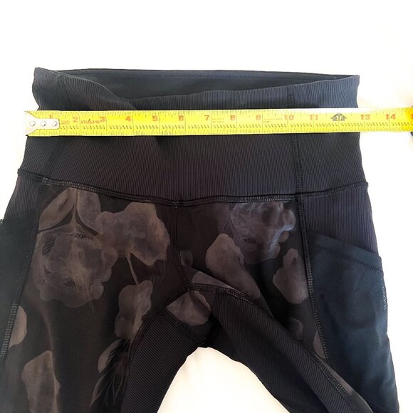 Lululemon Inky Floral Seek the Heat Mesh Crop Pant - Picture 14 of 16